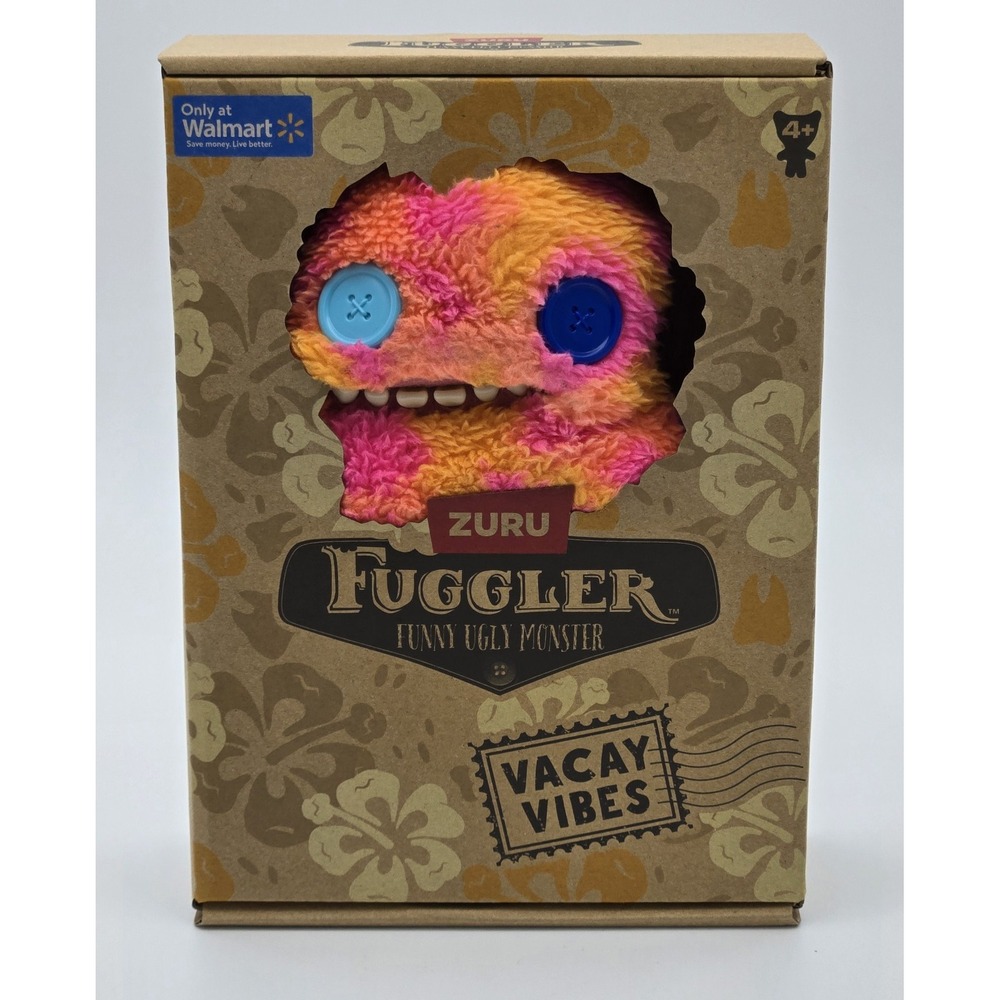 ZURU Fuggler Vacay‎ Vibes Sir Splodge A Lot 9 Inch Funny Ugly Monster Plush New